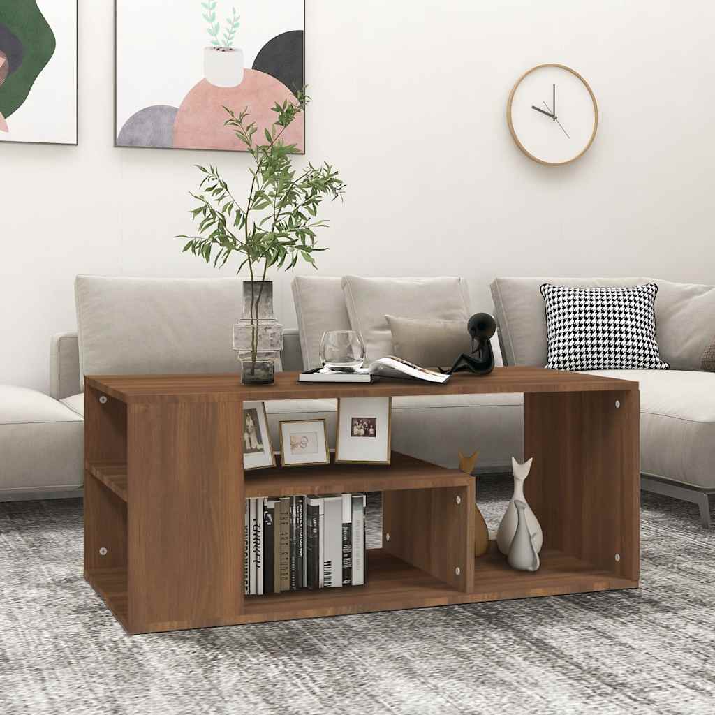 Couchtisch Braun Eichen-Optik 100x50x40 cm Holzwerkstoff