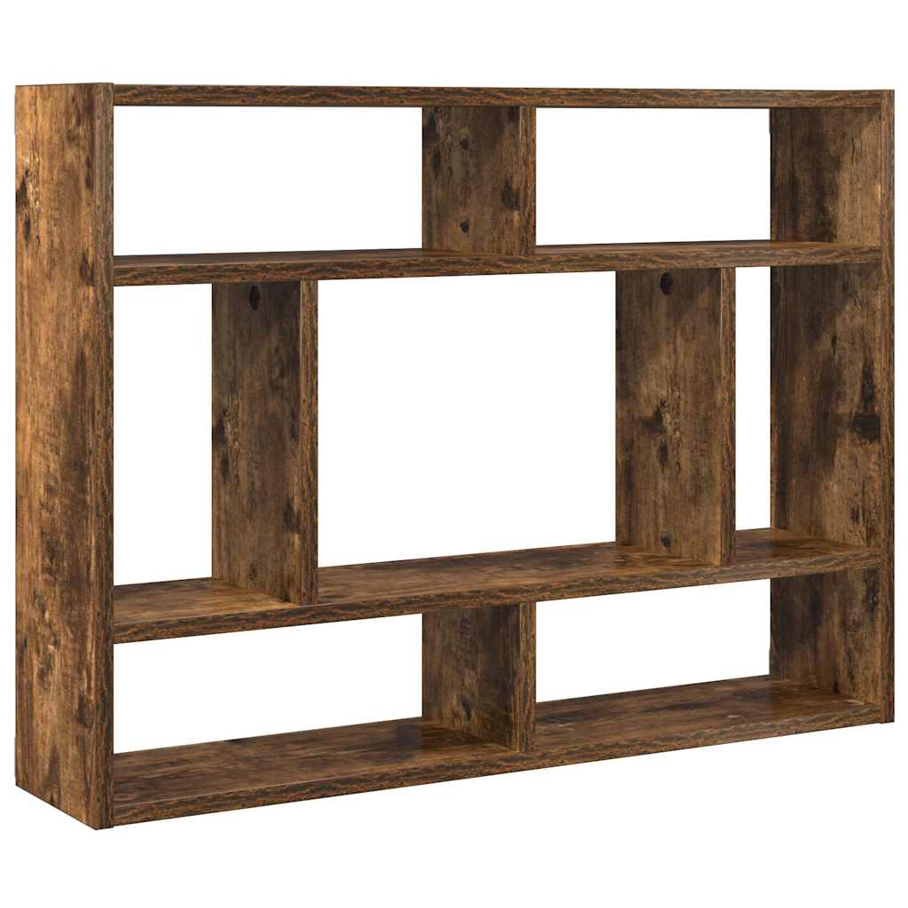 Wandregal Räuchereiche 75x16x55 cm Holzwerkstoff