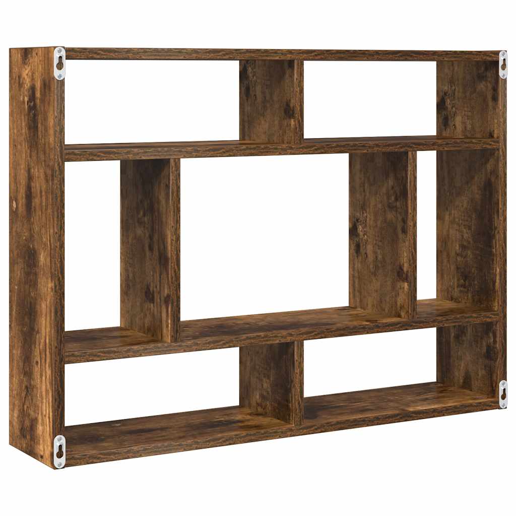 Wandregal Räuchereiche 75x16x55 cm Holzwerkstoff