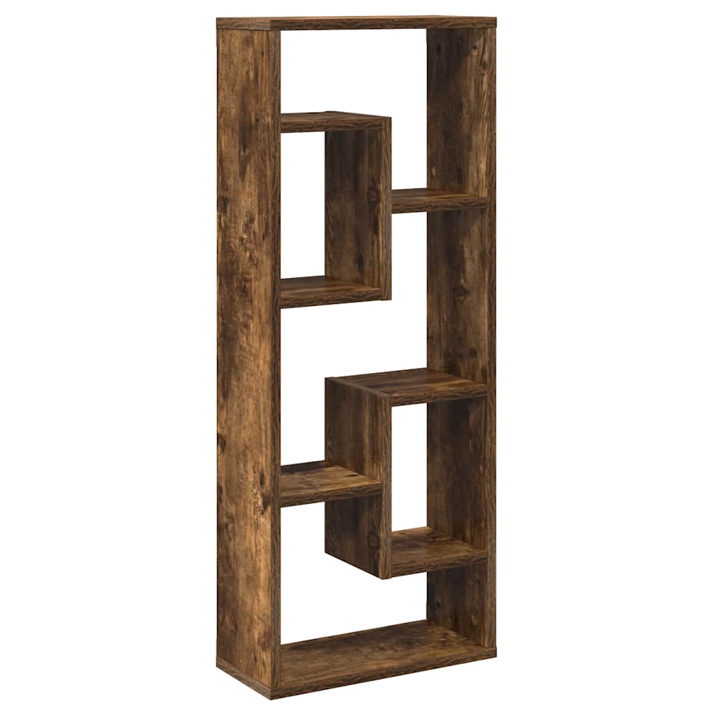 Wandregal Räuchereiche 36x16x90 cm Holzwerkstoff