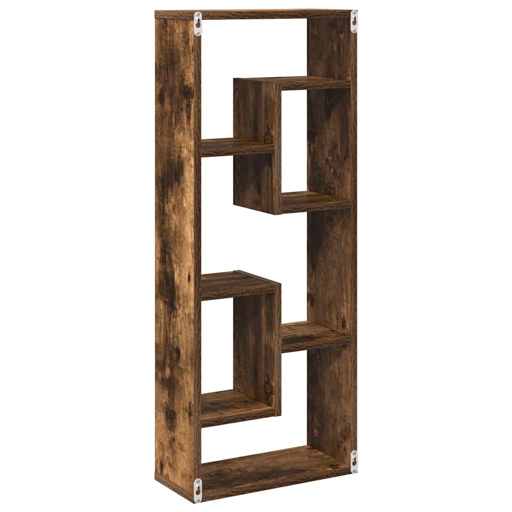 Wandregal Räuchereiche 36x16x90 cm Holzwerkstoff