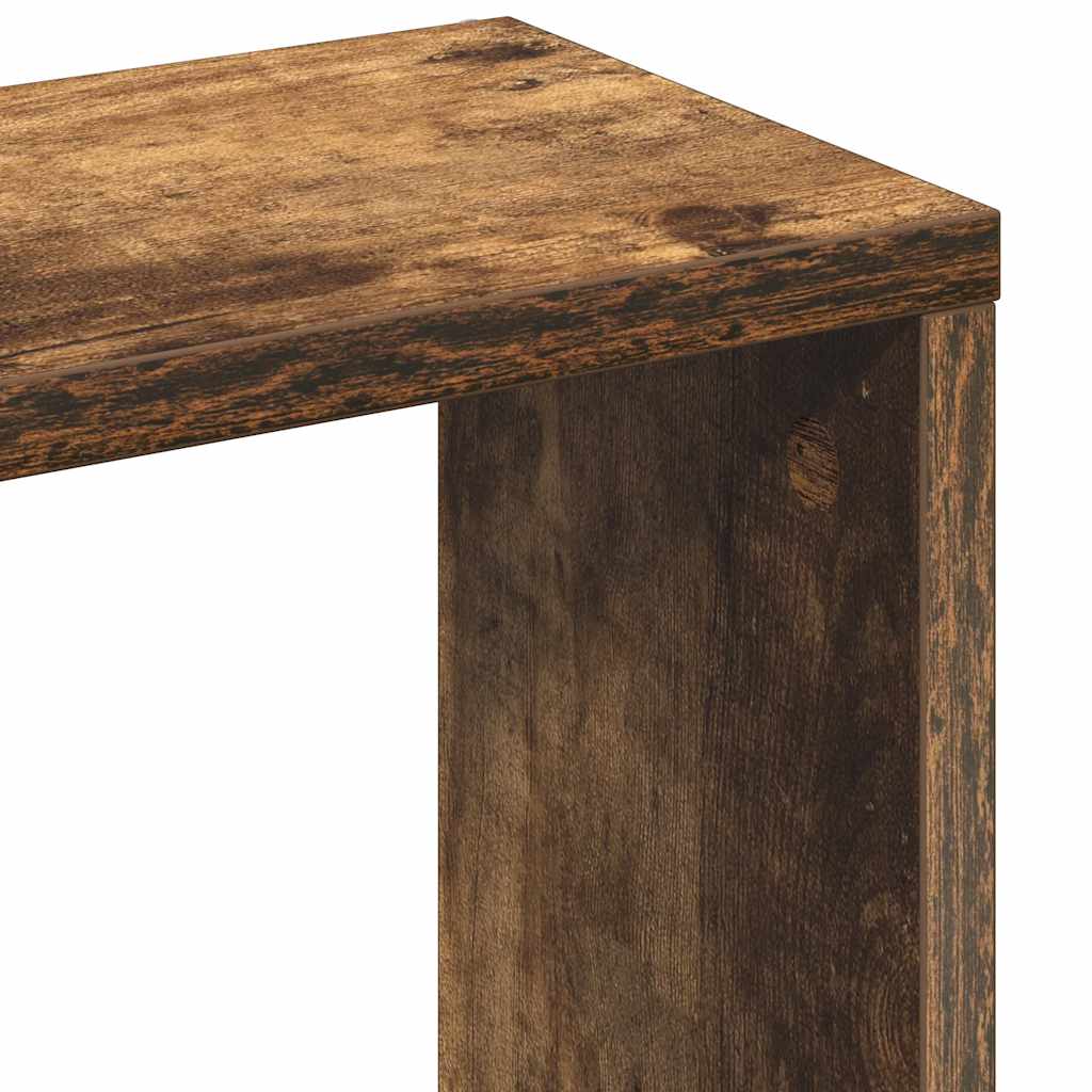 Wandregal Räuchereiche 36x16x90 cm Holzwerkstoff
