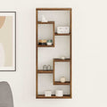 Wandregal Räuchereiche 36x16x90 cm Holzwerkstoff