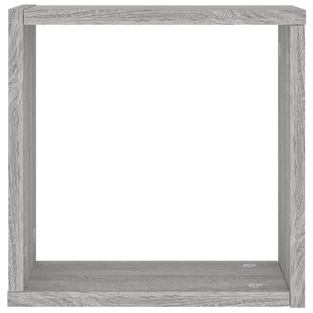Würfelregale 6 Stk. Grau Sonoma 30x15x30 cm