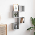 Wandregale 4 pcs Graues Sonoma 26 x 15 x 26 cm Holzwerkstoff