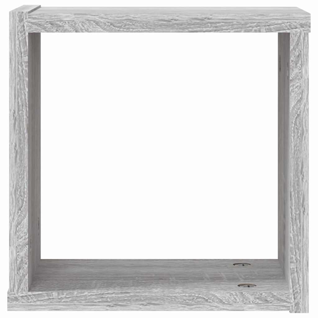 Wandregale 4 pcs Graues Sonoma 26 x 15 x 26 cm Holzwerkstoff