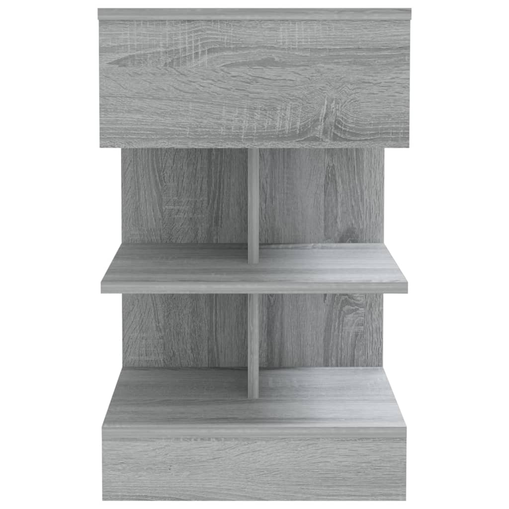Nachttisch Grau Sonoma 40x35x65 cm Holzwerkstoff