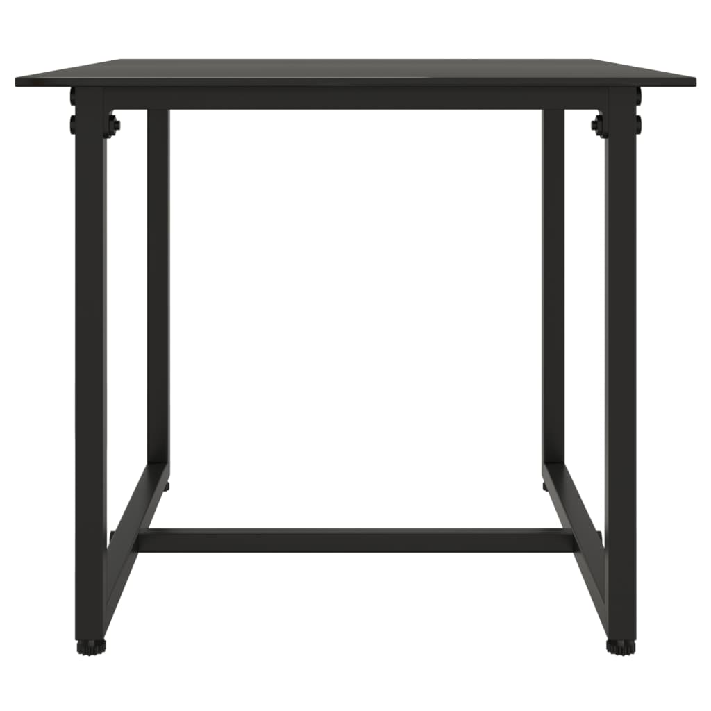 3-tlg. Garten-Lounge-Set mit Kissen Poly Rattan Schwarz
