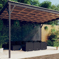 10-tlg. Garten-Lounge-Set mit Kissen Schwarz Poly Rattan