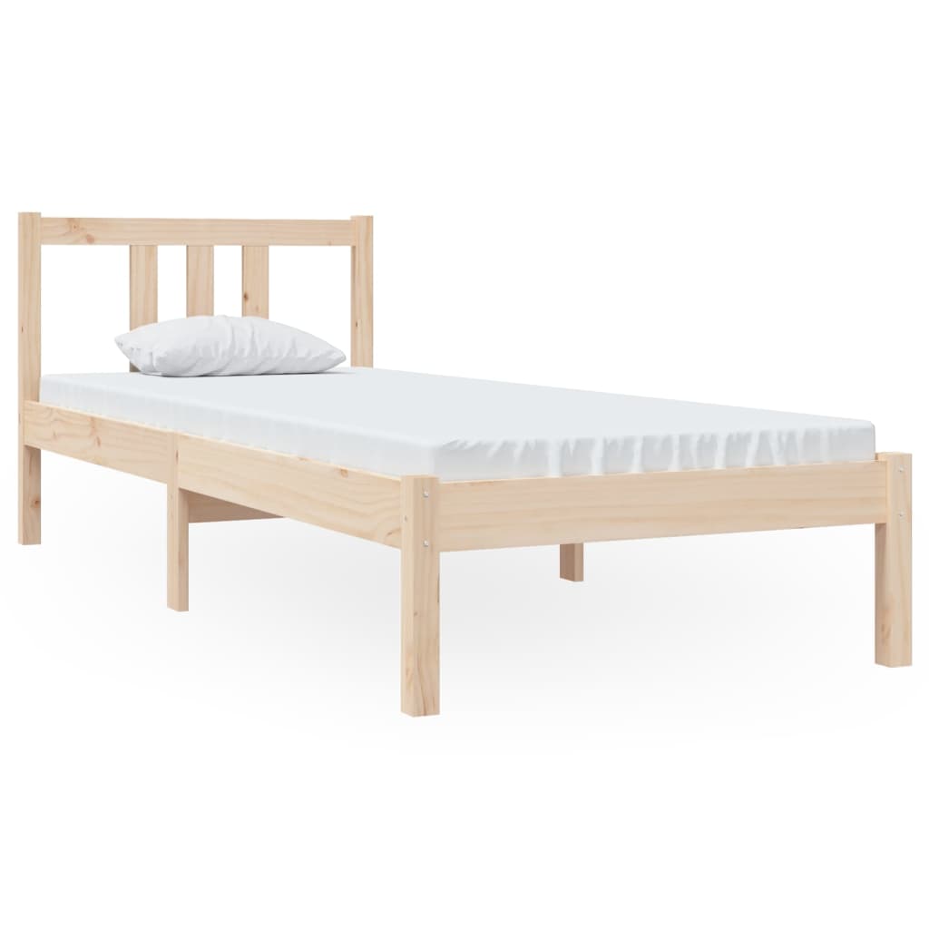 Massivholzbett ohne Matratze 75x190 cm