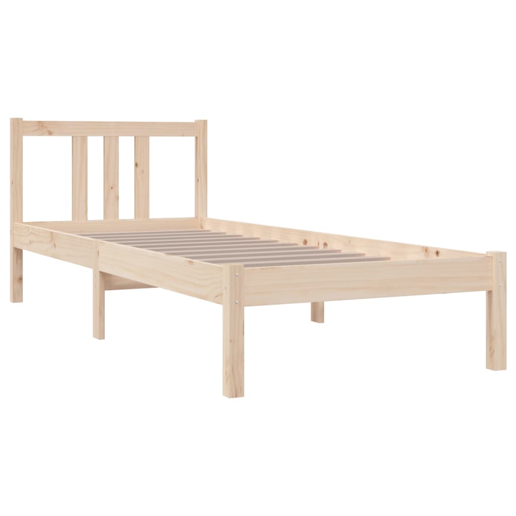 Massivholzbett ohne Matratze 75x190 cm