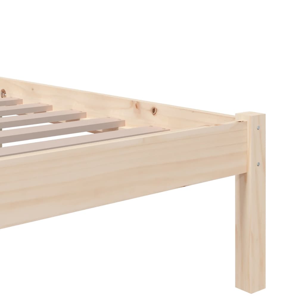 Massivholzbett ohne Matratze 75x190 cm