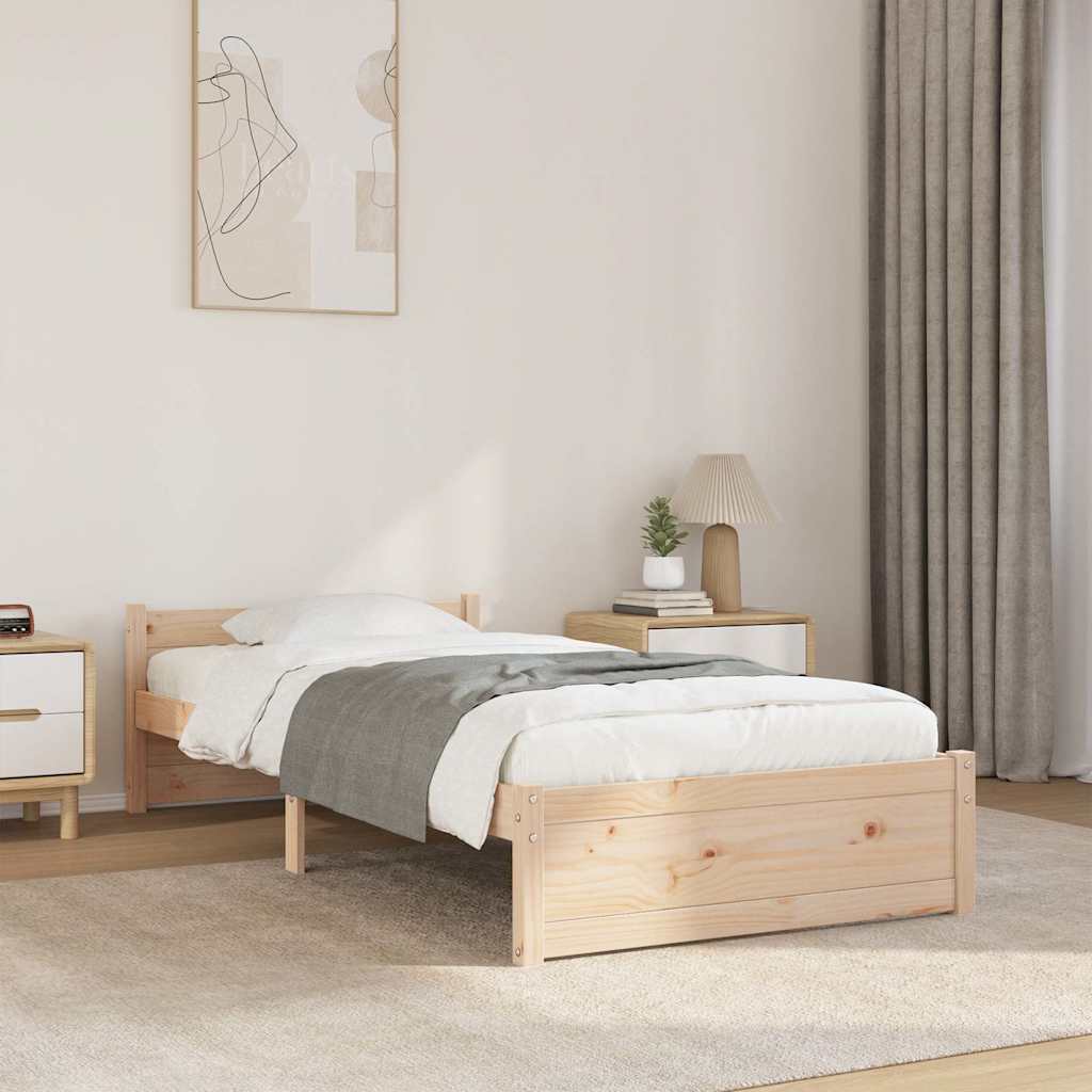 Massivholzbett 90x190 cm