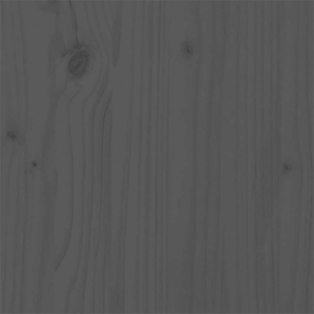 Massivholzbett Grau 135x190 cm