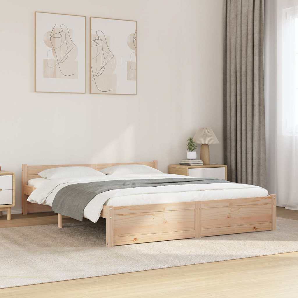 Massivholzbett ohne Matratze 160x200 cm