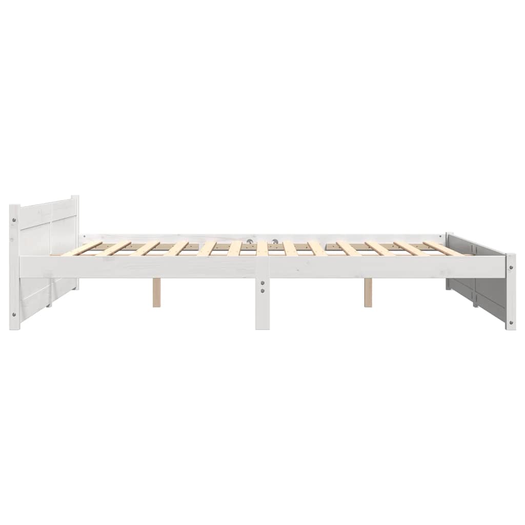 Massivholzbett Weiß 180x200 cm