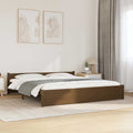 Massivholzbett Honigbraun 200x200 cm