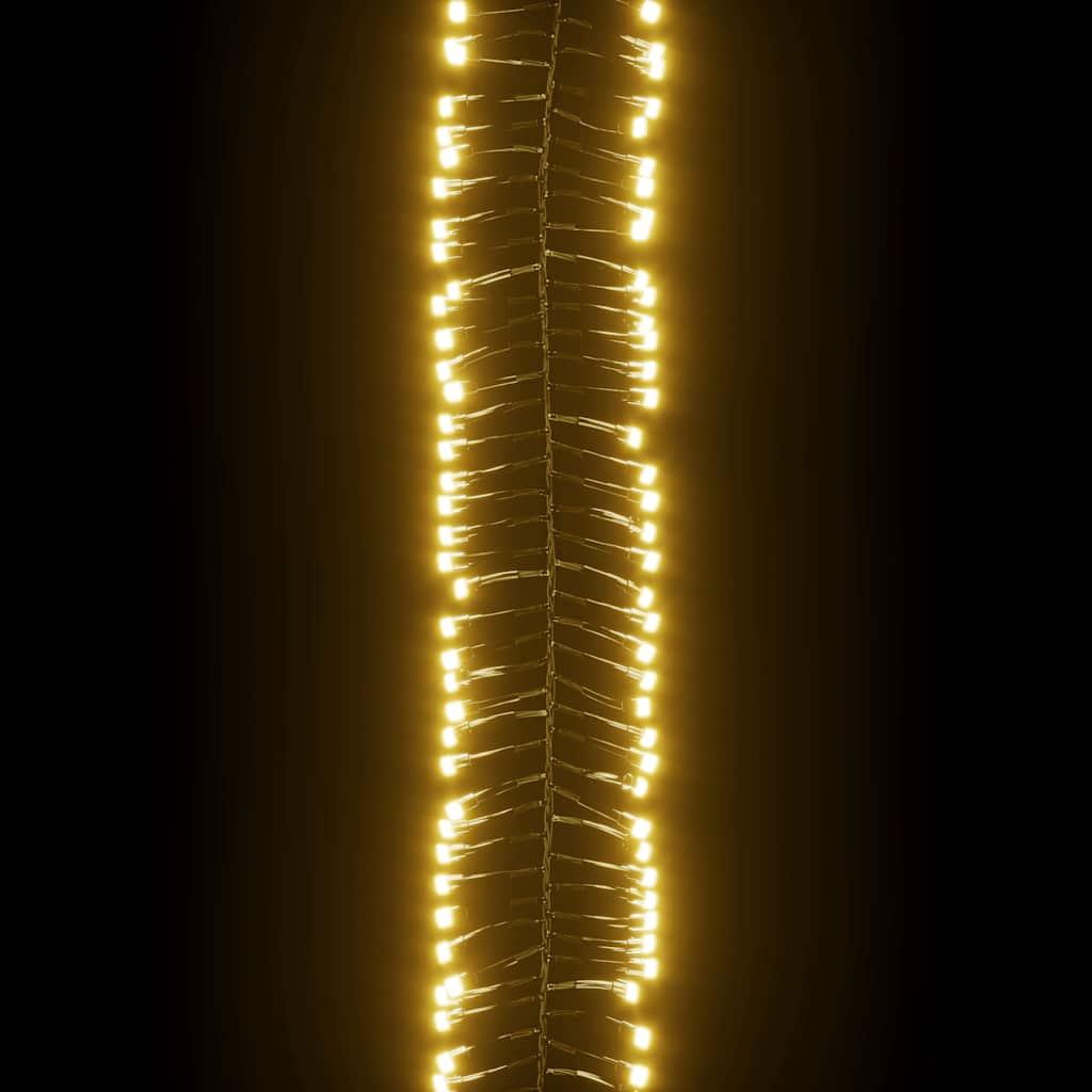 LED-Lichterkette mit 2000 LEDs Warmweiß PVC