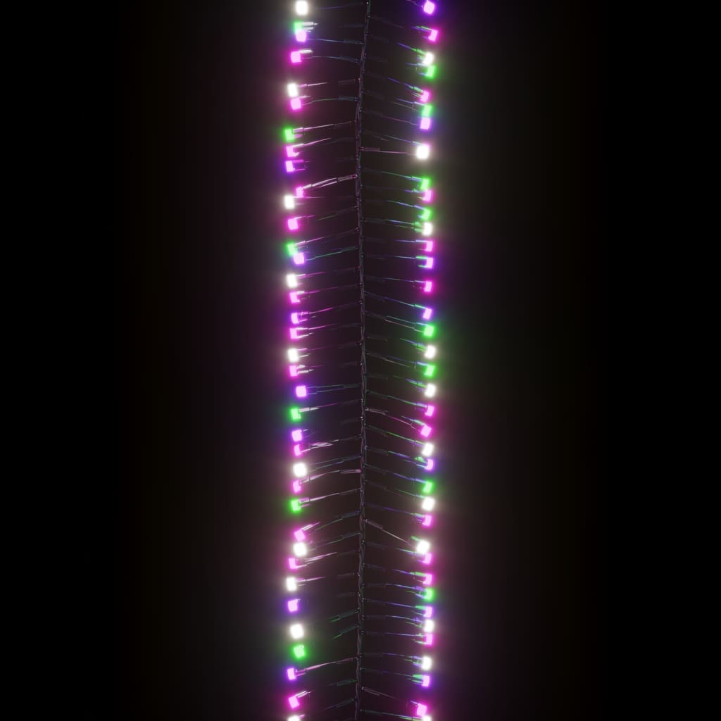 LED-Lichterkette mit 2000 LEDs Pastell Mehrfarbig PVC