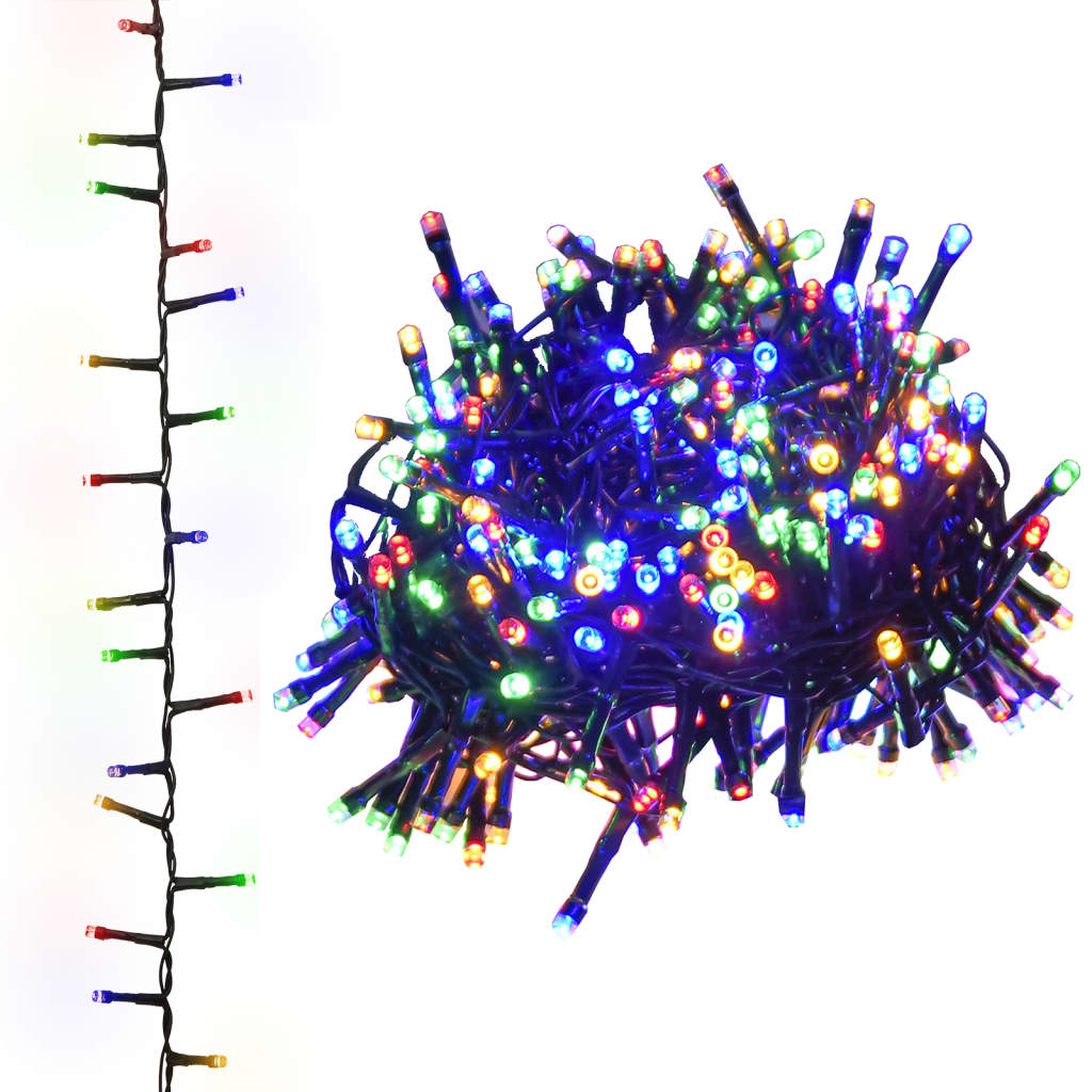 LED-Lichterkette mit 1000 LEDs Mehrfarbig 25 m PVC