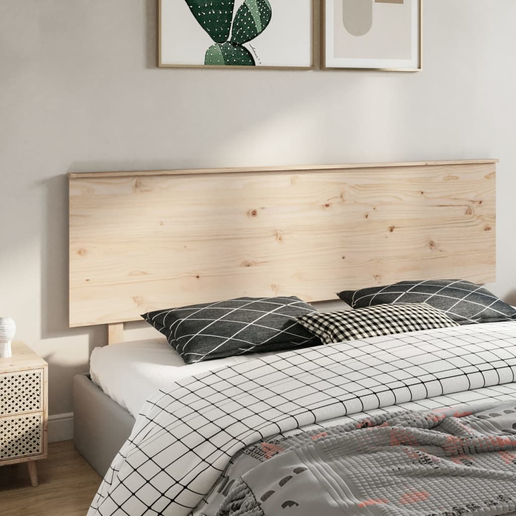 Bett-Kopfteil 204x6x82,5 cm Massivholz Kiefer