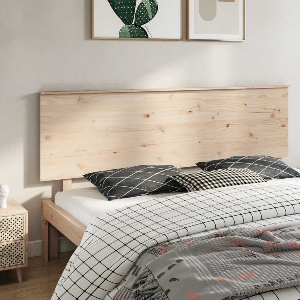 Bett-Kopfteil 204x6x82,5 cm Massivholz Kiefer