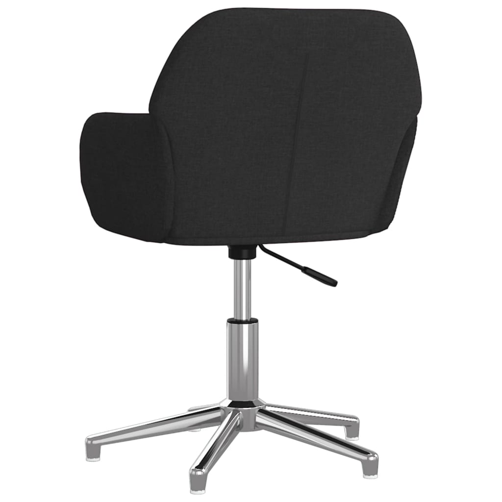 Esszimmerstühle 2 Stk. Drehbar Schwarz Stoff