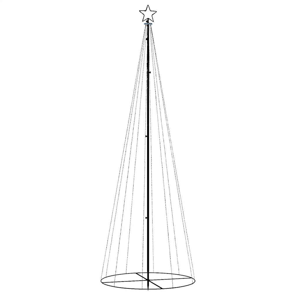 LED-Weihnachtsbaum Kegelform Kaltweiß 310 LEDs 100x300 cm