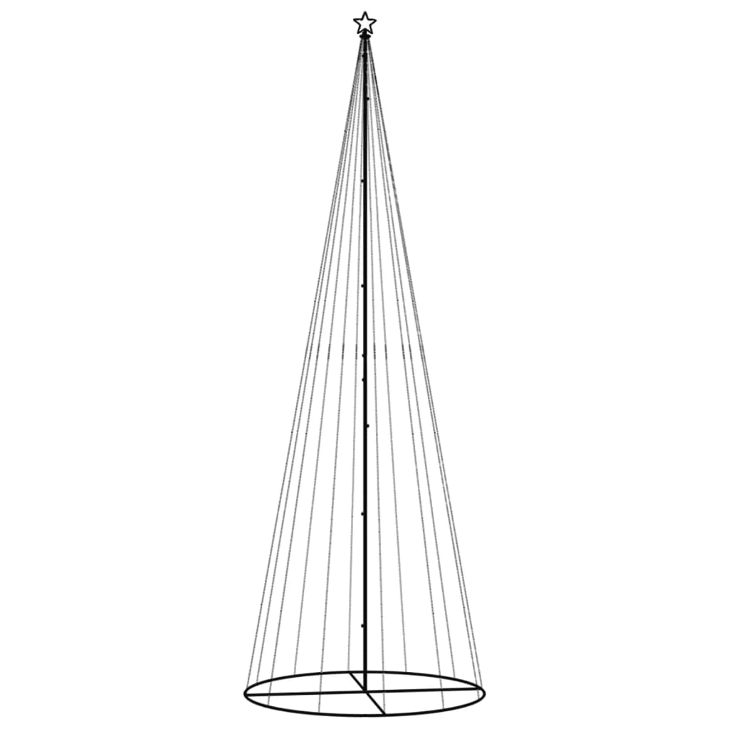 LED-Weihnachtsbaum Kegelform Mehrfarbig 732 LEDs 160x500 cm