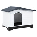 Hundehütte Grau 90,5 x 68 x 66 cm Polypropylen