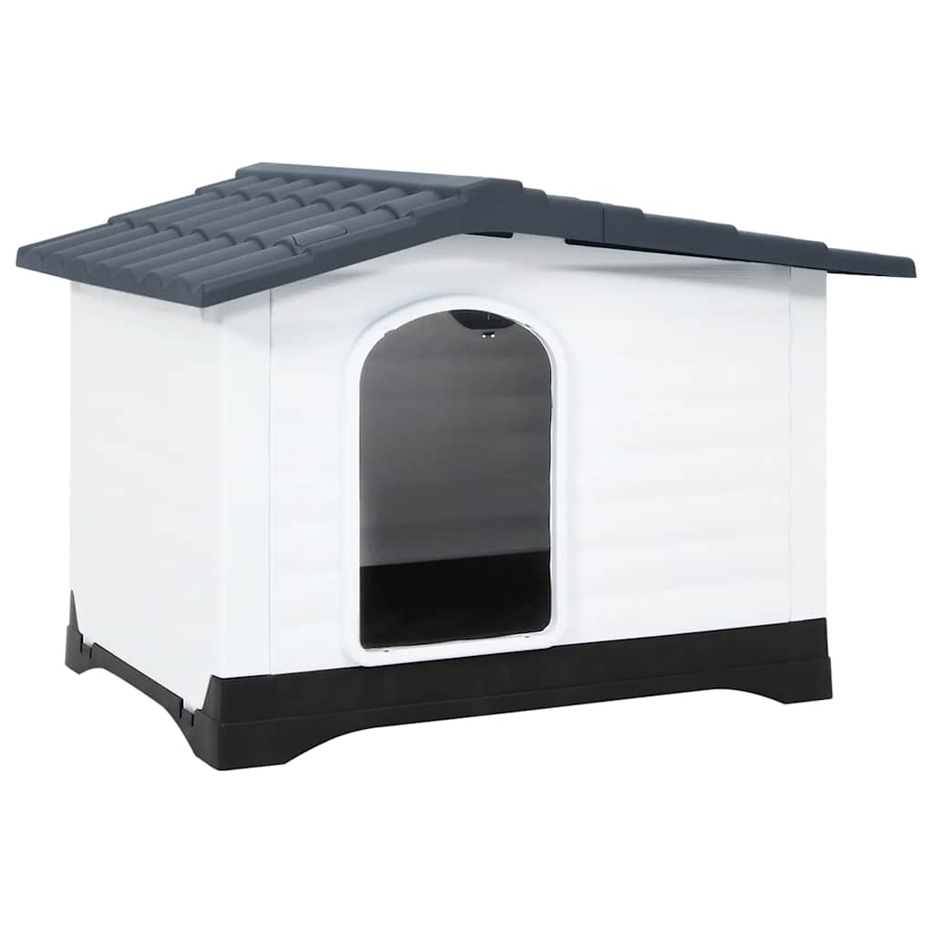 Hundehütte Grau 90,5 x 68 x 66 cm Polypropylen