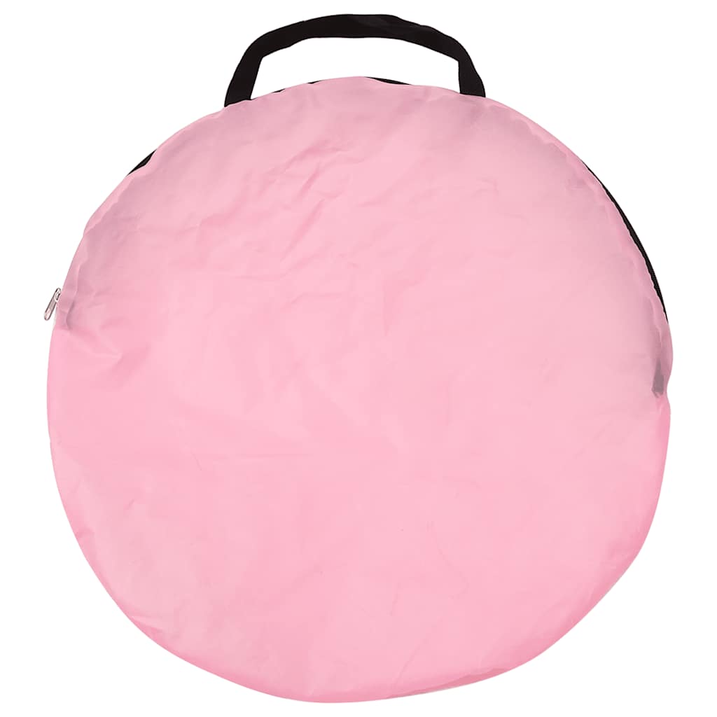 Kinder-Spielzelt mit 250 Bällen Rosa 100x100x127 cm