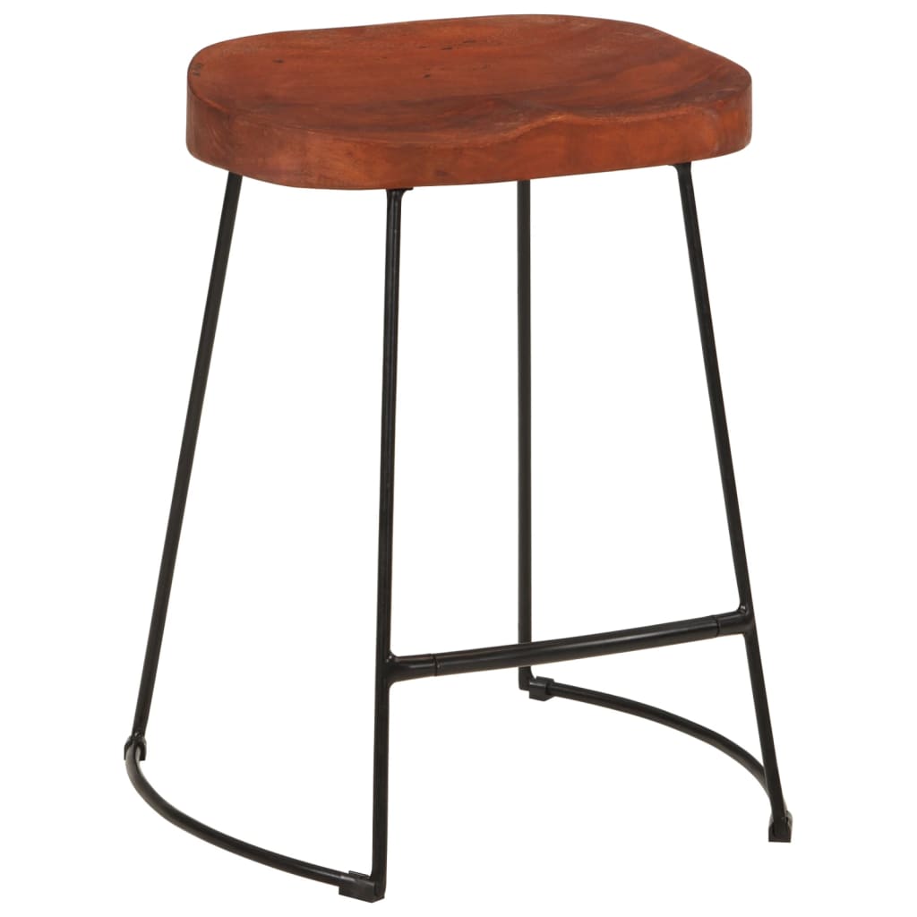 Gavin Barhocker 2 Stk. 45x38x53 cm Massivholz Mango