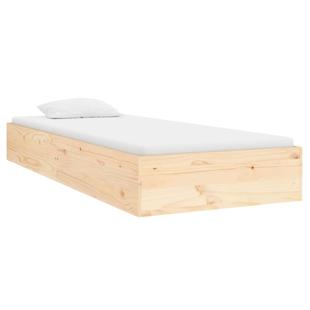 Massivholzbett ohne Matratze 75x190 cm