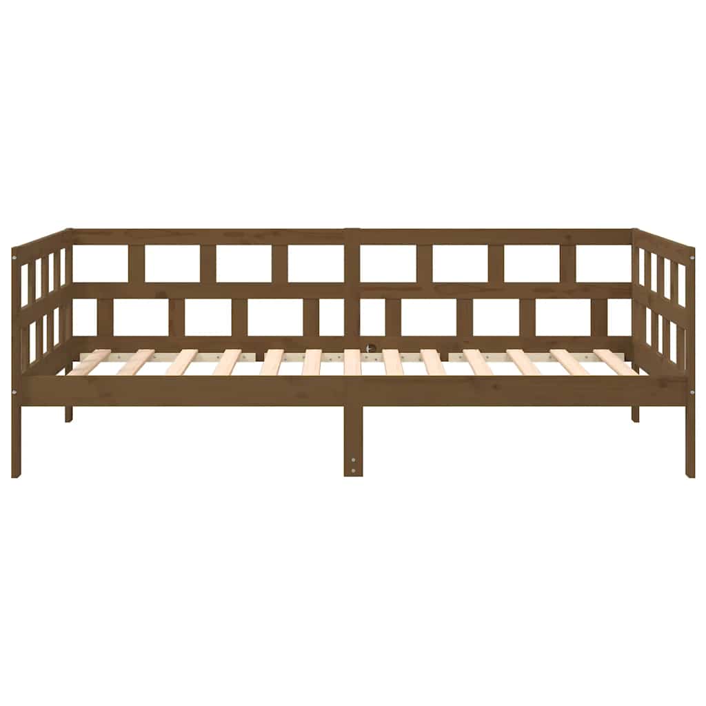Tagesbett Honigbraun Massivholz Kiefer 80x200 cm
