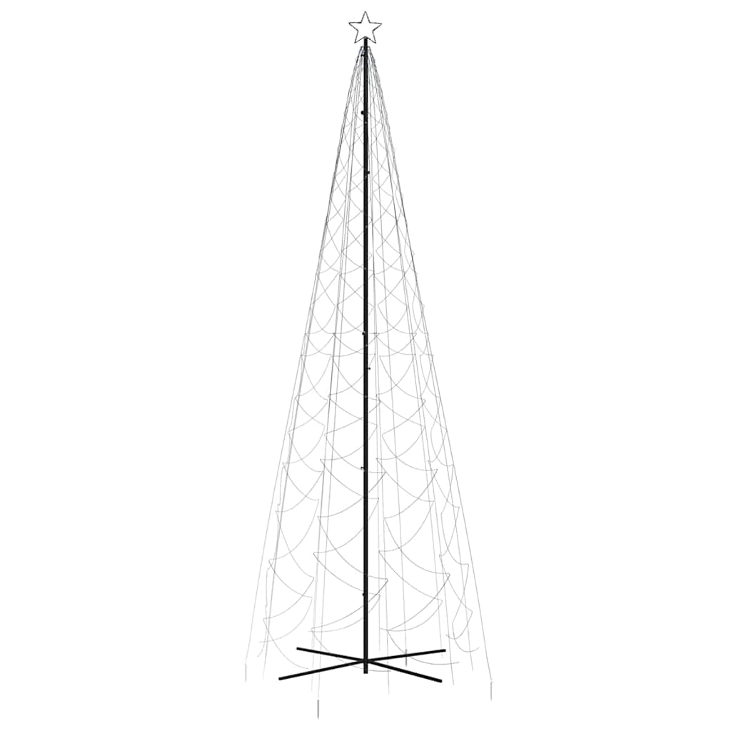 LED-Weihnachtsbaum Kegelform Kaltweiß 1400 LEDs 160x500 cm