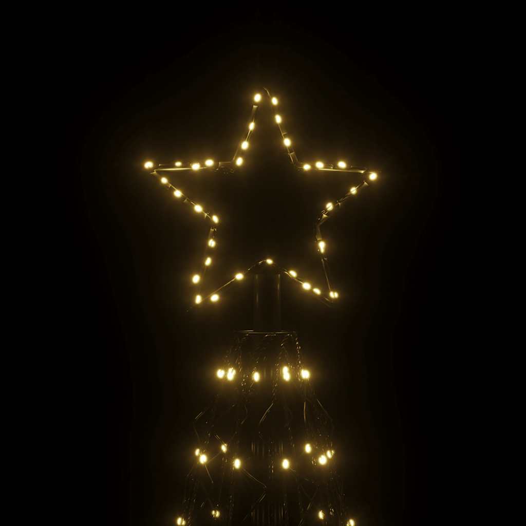 LED-Weihnachtsbaum Kegelform Warmweiß 1400 LEDs 160x500 cm