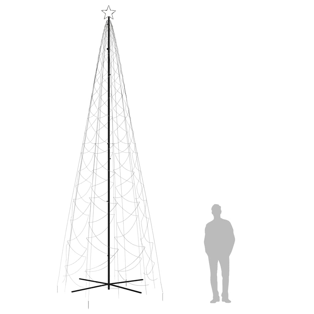 LED-Weihnachtsbaum Kegelform Warmweiß 1400 LEDs 160x500 cm