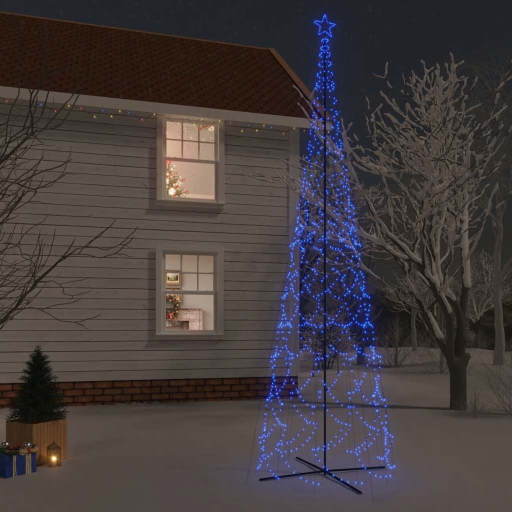 LED-Weihnachtsbaum Kegelform Blau 3000 LEDs 230x800 cm