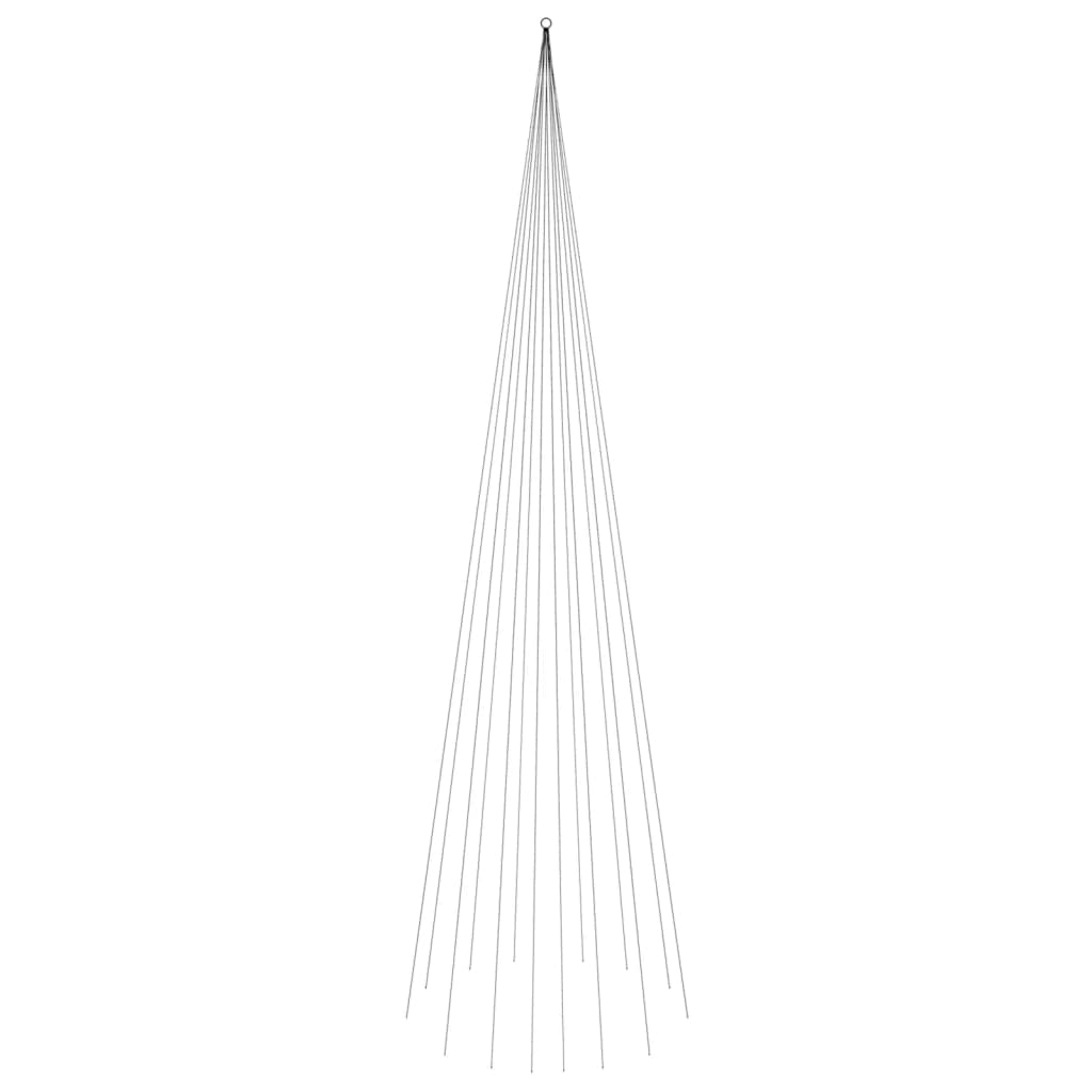 LED-Weihnachtsbaum für Fahnenmast Kaltweiß 1134 LEDs 800 cm