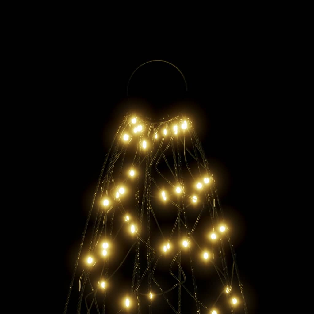 LED-Weihnachtsbaum für Fahnenmast Warmweiß 3000 LEDs 800 cm