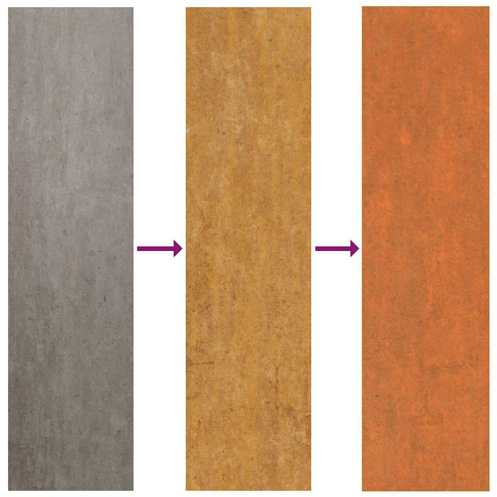 Hochbeet Rostig 240x80x45 cm Cortenstahl