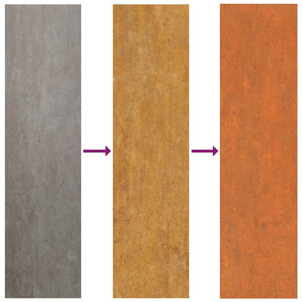 Hochbeet Rostig 400x80x45 cm Cortenstahl