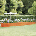Hochbeet Rostig 600x80x45 cm Cortenstahl