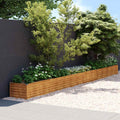 Garten-Hochbeet 580 x 50 x 36 cm Cortenstahl