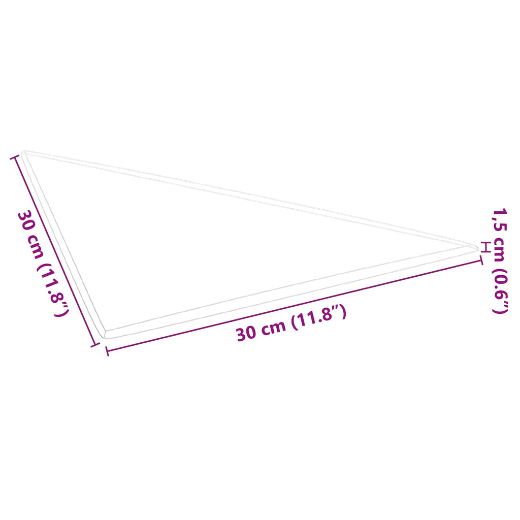Wandkopfteilen 12 pcs Rosa Samt