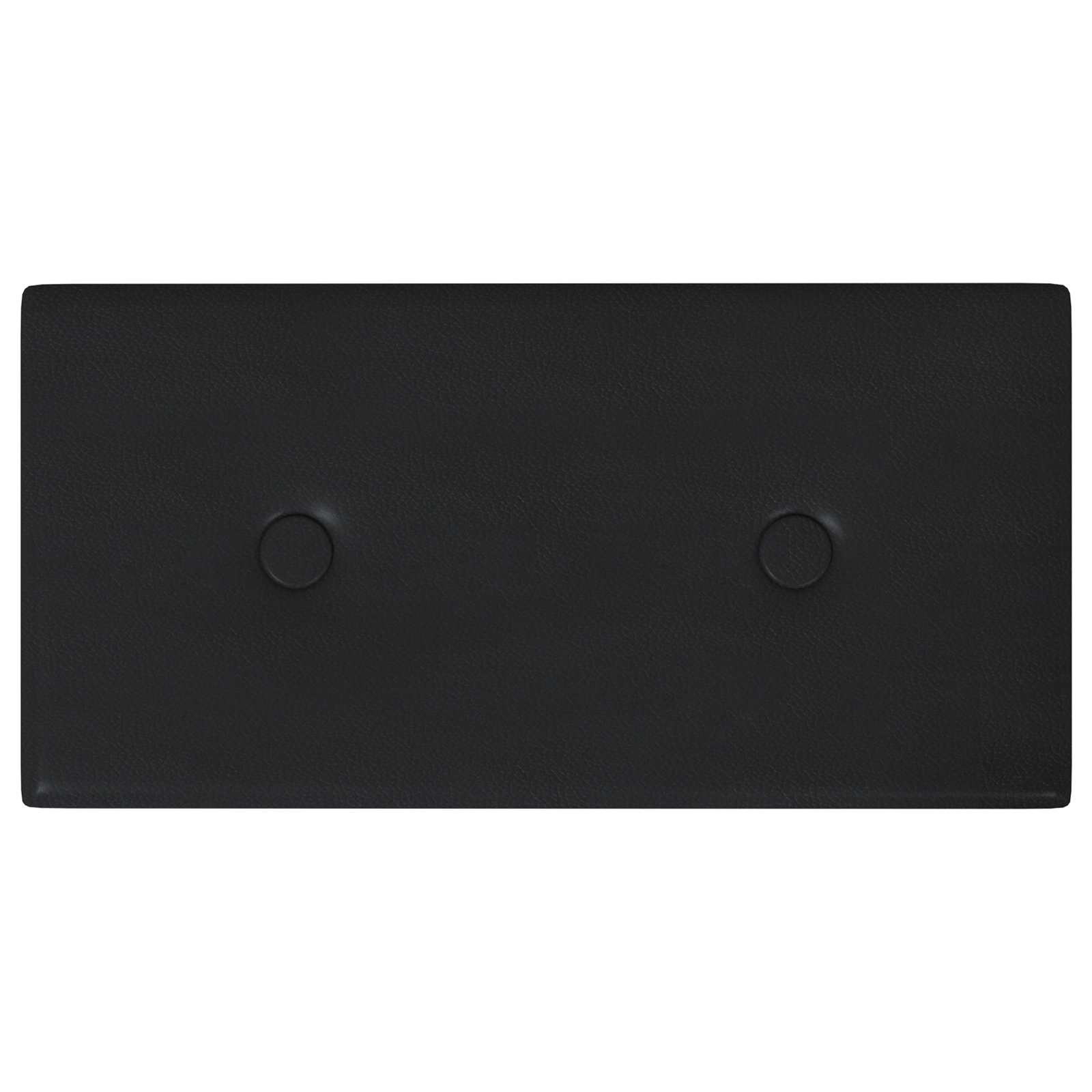 Wandkopfteilen 12 pcs Schwarz 30 x 15 cm Kunstleder