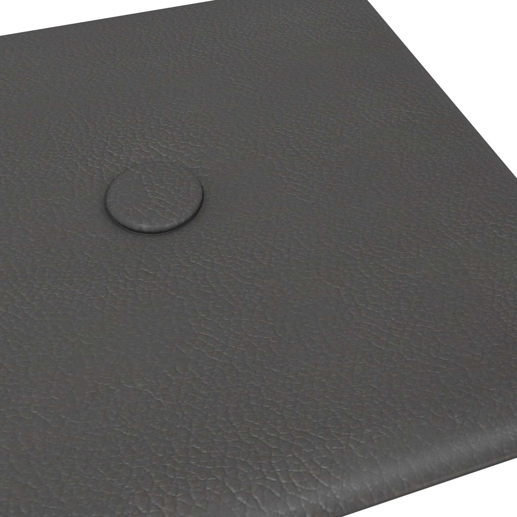 Wandkopfteilen 12 pcs Grau 30 x 15 cm Kunstleder