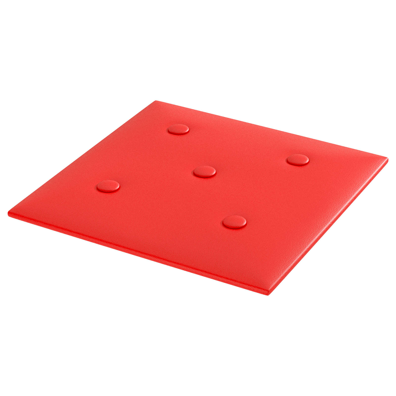 Wandkopfteilen 12 pcs Rot 30 x 30 cm Kunstleder