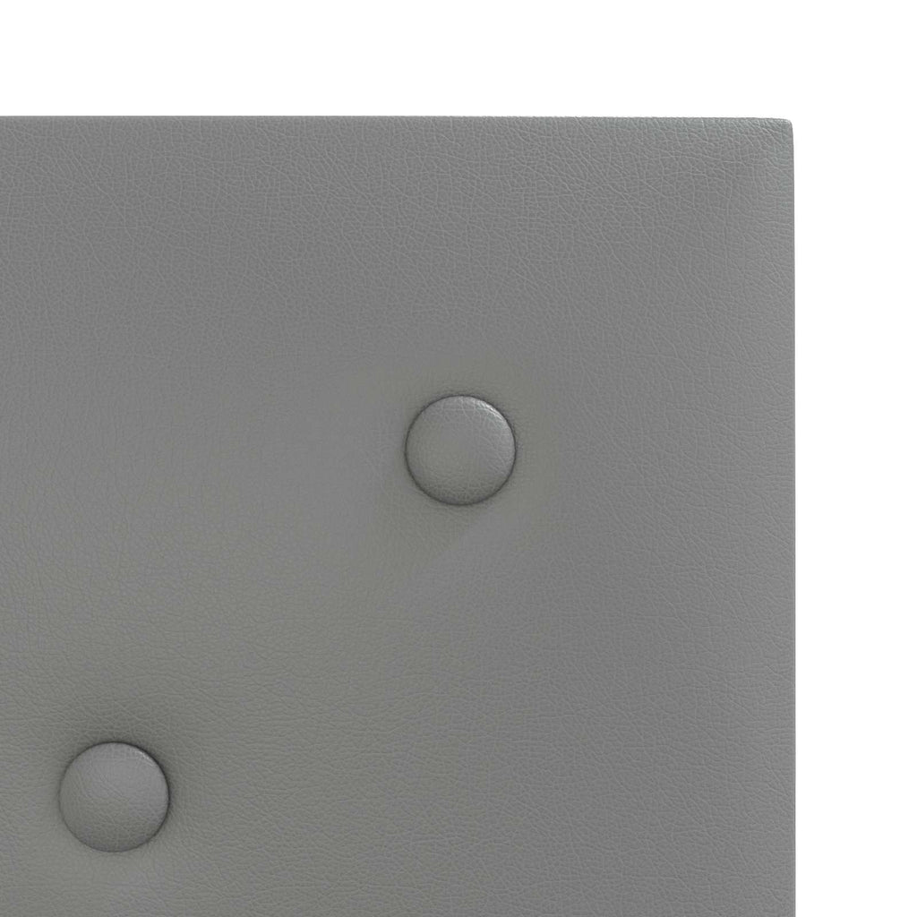 Wandkopfteilen 12 pcs Grau 30 x 30 cm Kunstleder